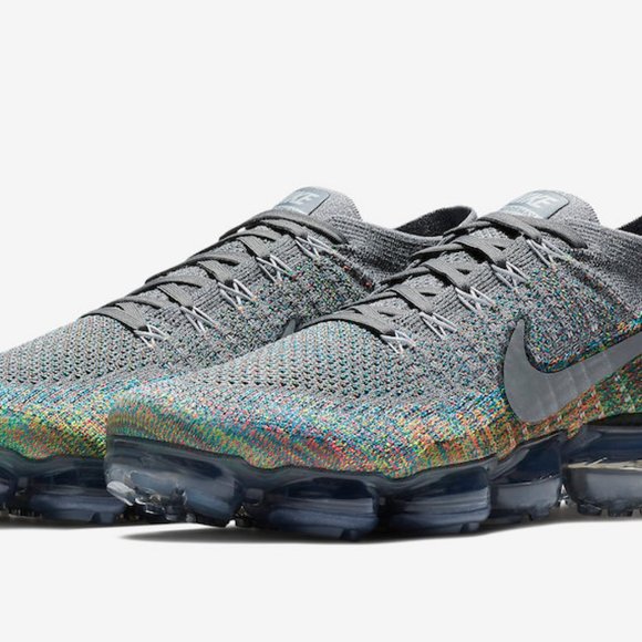vapormax flyknit grey multicolor